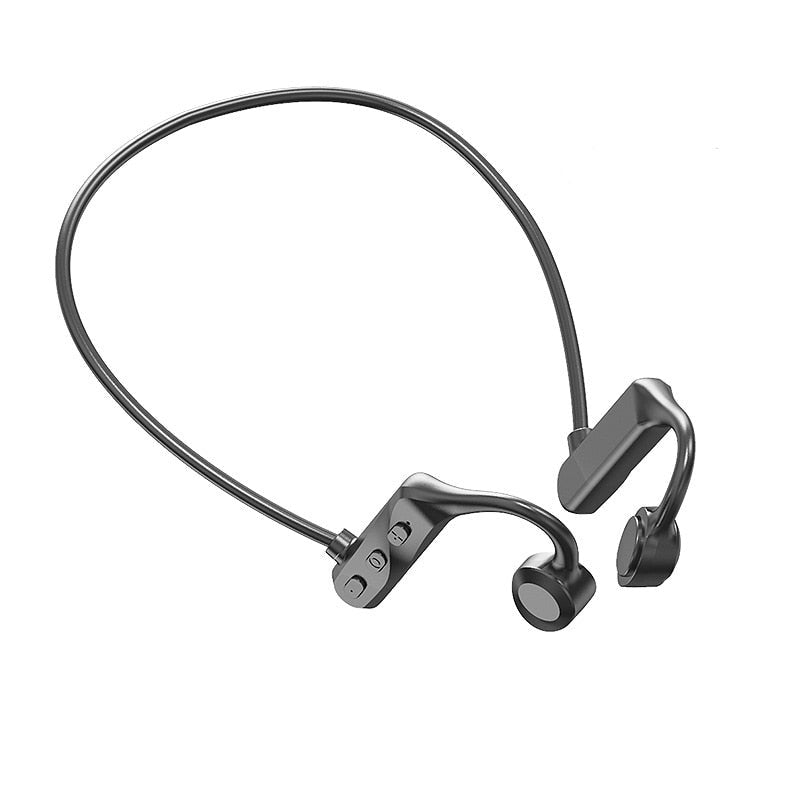 Fone de Ouvido Condução Óssea Bluetooth - À Prova D'água - Super Confortável